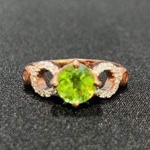 Light Green Round Cut Ring